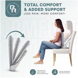 Ready Rocker Portable Back Support Rocker Cloud Gray